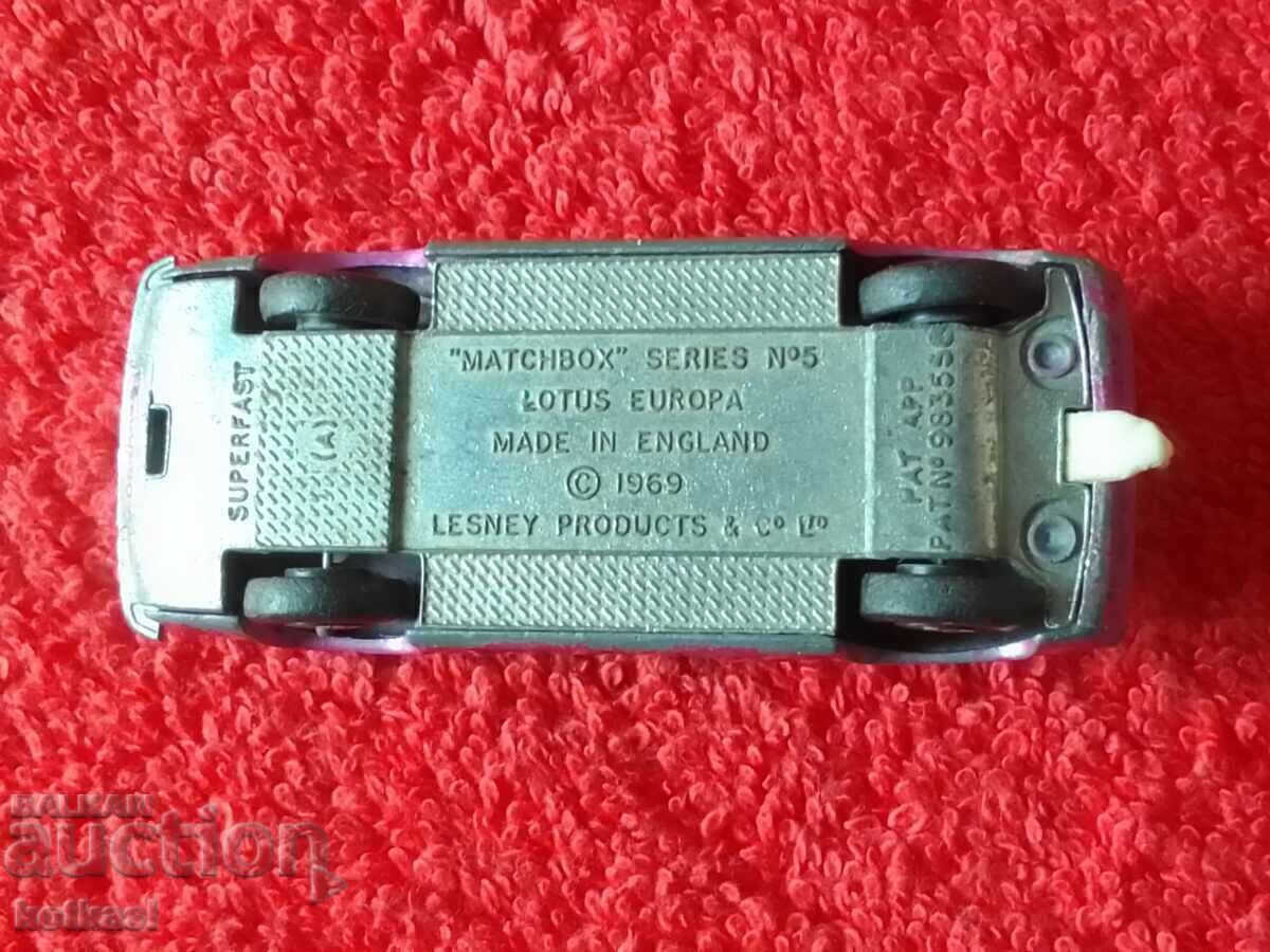 Old model MATCHBOX ENGLAND LESNEY 1969 LOTUS EUROPA - 6 Old model MATCHBOX ENGLAND LESNEY 1969 LOTUS EUROPA - 6