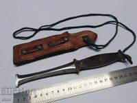 BULGARIAN LANDING, PARACHUTE KNIFE-CUTTER WITH LEATHER CUTTER