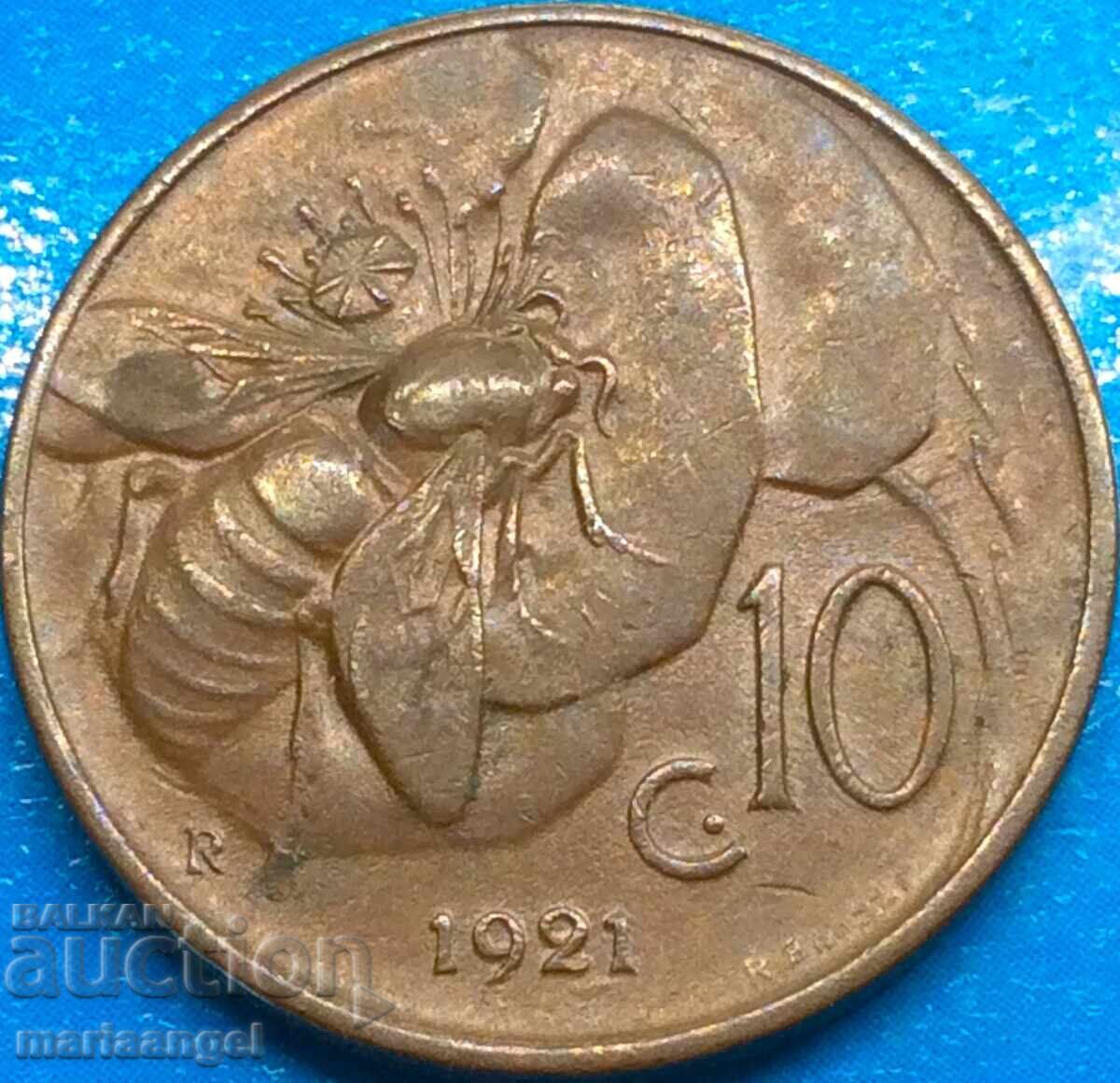 10 Centesimi 1921 Italia Victor Emmanuel