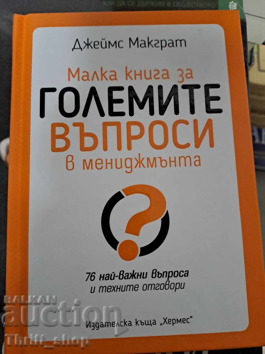 Малка книга за големите въпроси в мениджмънта