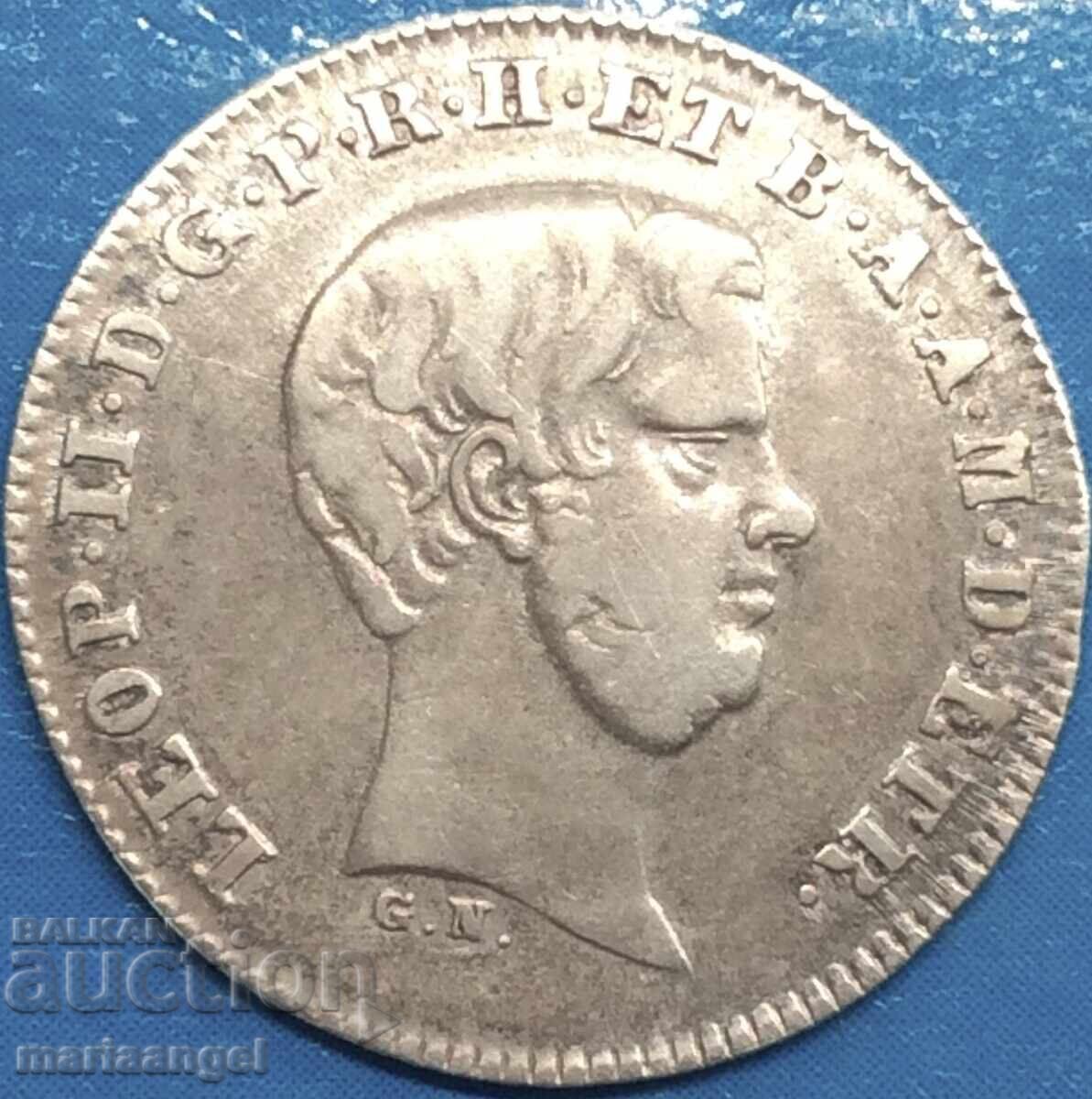 1/2 Paolo 1857 Ιταλία Φλωρεντία Leopoldo d'Lorena Patina