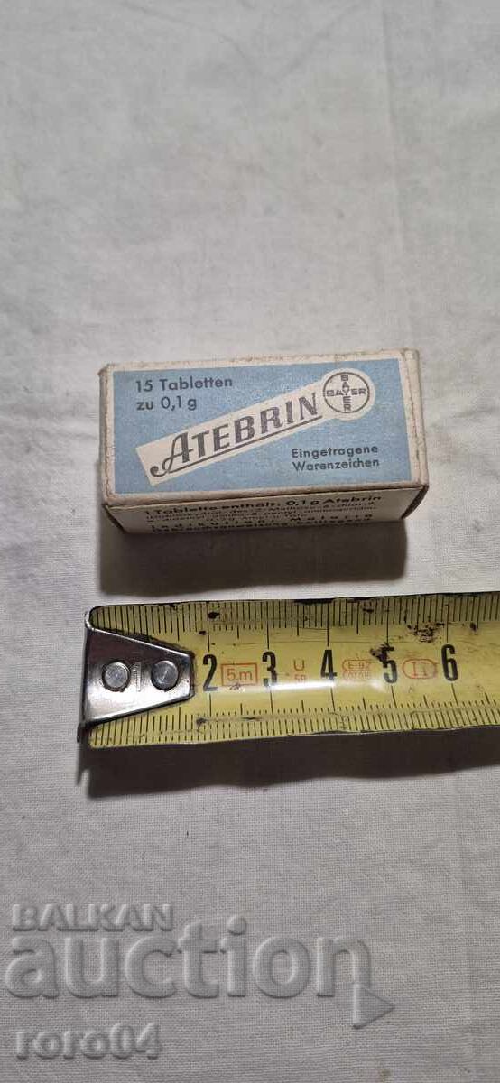 BAYER - ATEBRIN - WW II - 7 BAYER - ATEBRIN - WW II - 7