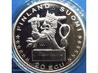 Finlanda 1996 20 ECU UNC PROOF cutie argintie