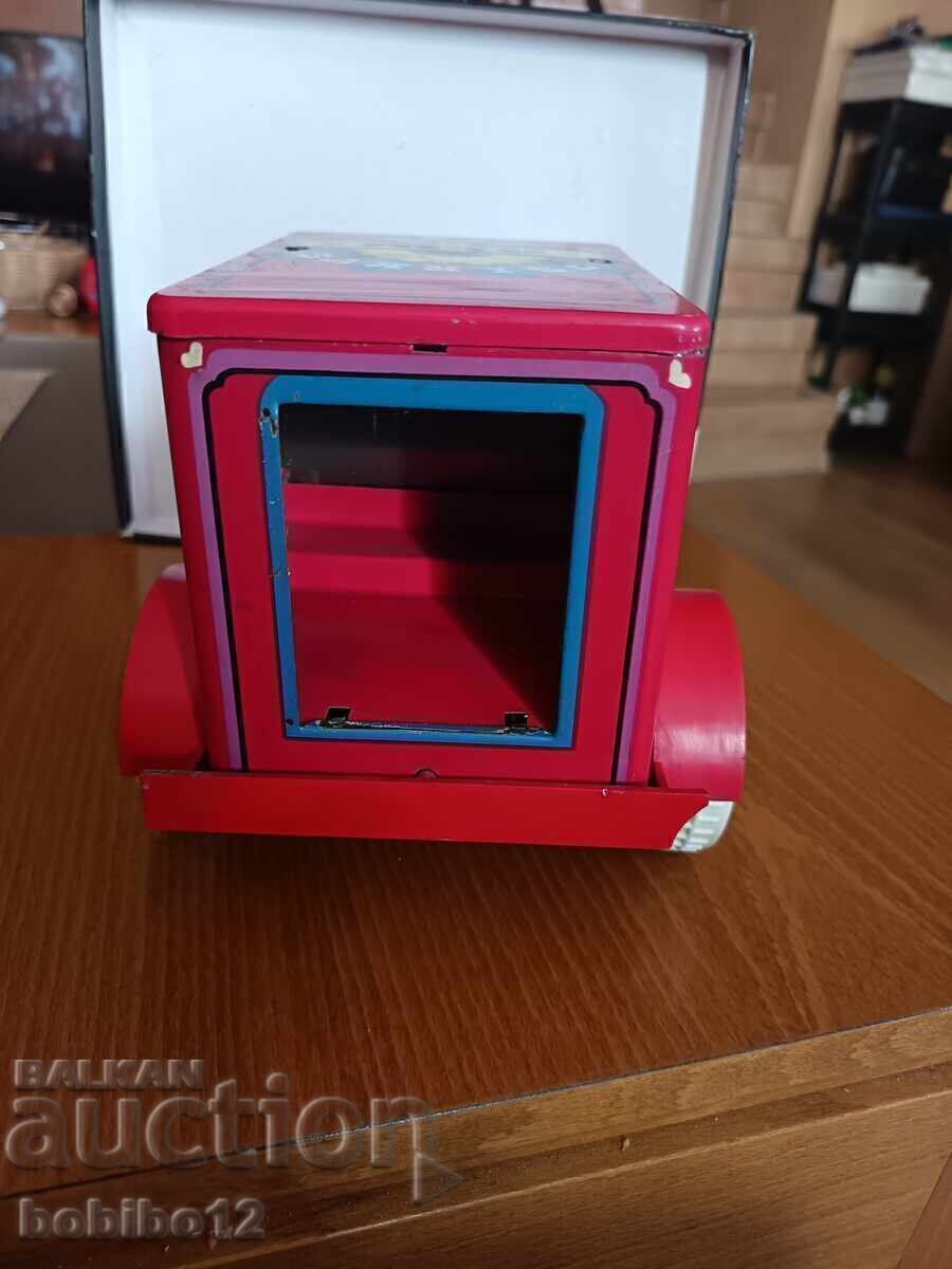 Licitație MAȘINĂ DE JUcăriE VINTAGE HI-HI CIRCUS TIN METAL Anii 1970 URSS