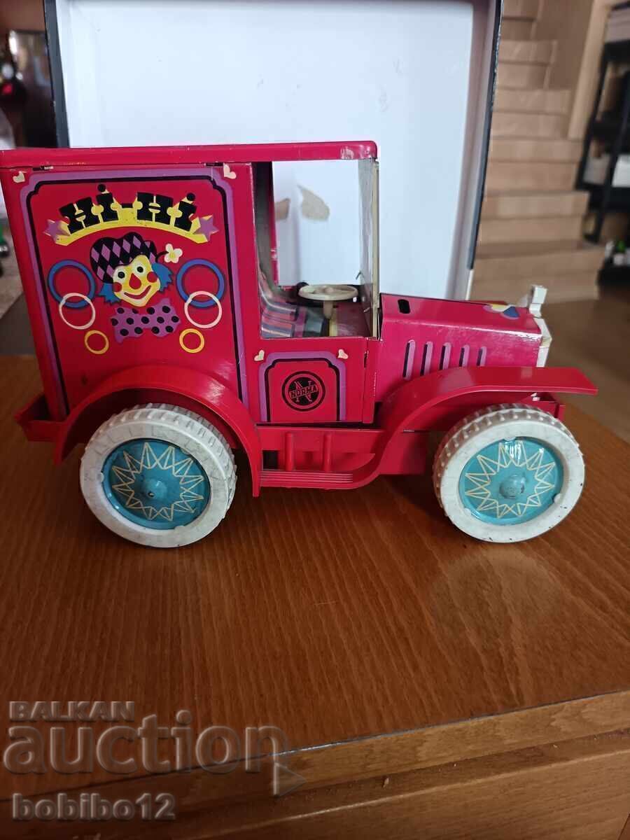 Παράδοση VINTAGE TOY CAR HI-HI CIRCUS TIN METAL δεκαετία του 1970 Ussr