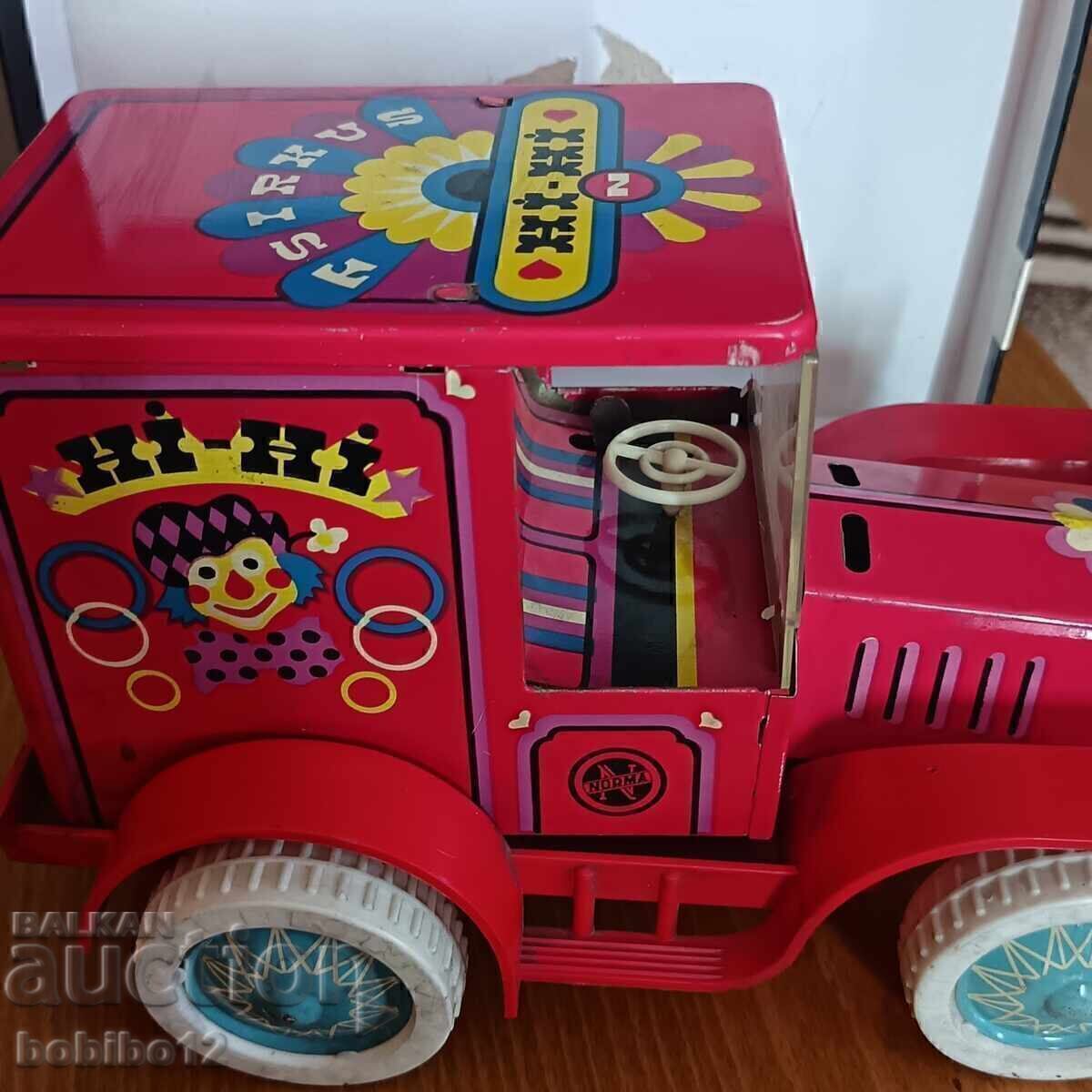 VINTAGE TOY CAR HI-HI CIRCUS TIN METAL δεκαετία του 1970 Ussr - 5