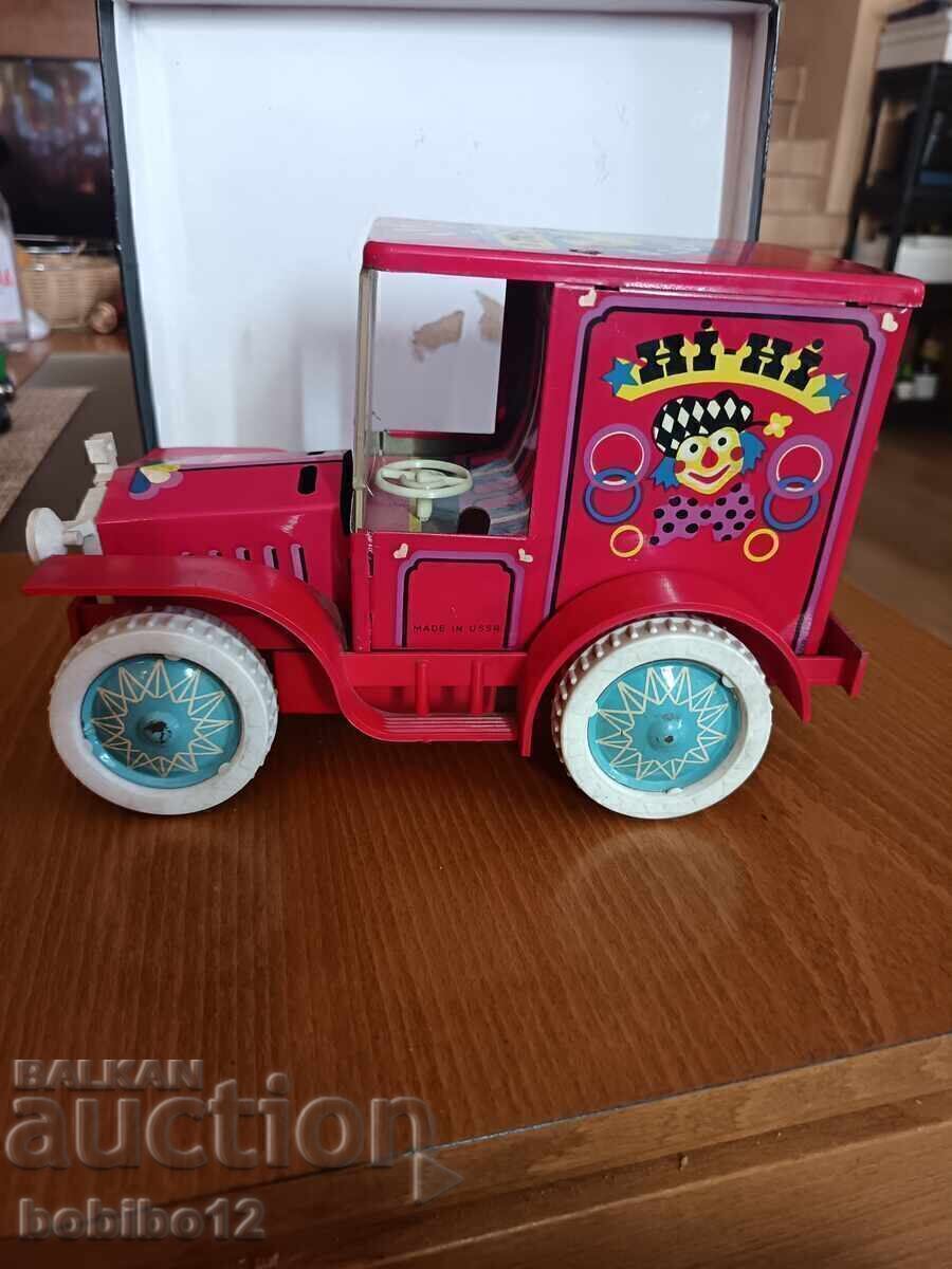 MAȘINĂ DE JUcăriE VINTAGE HI-HI CIRCUS TIN METAL Anii 1970 URSS - 6