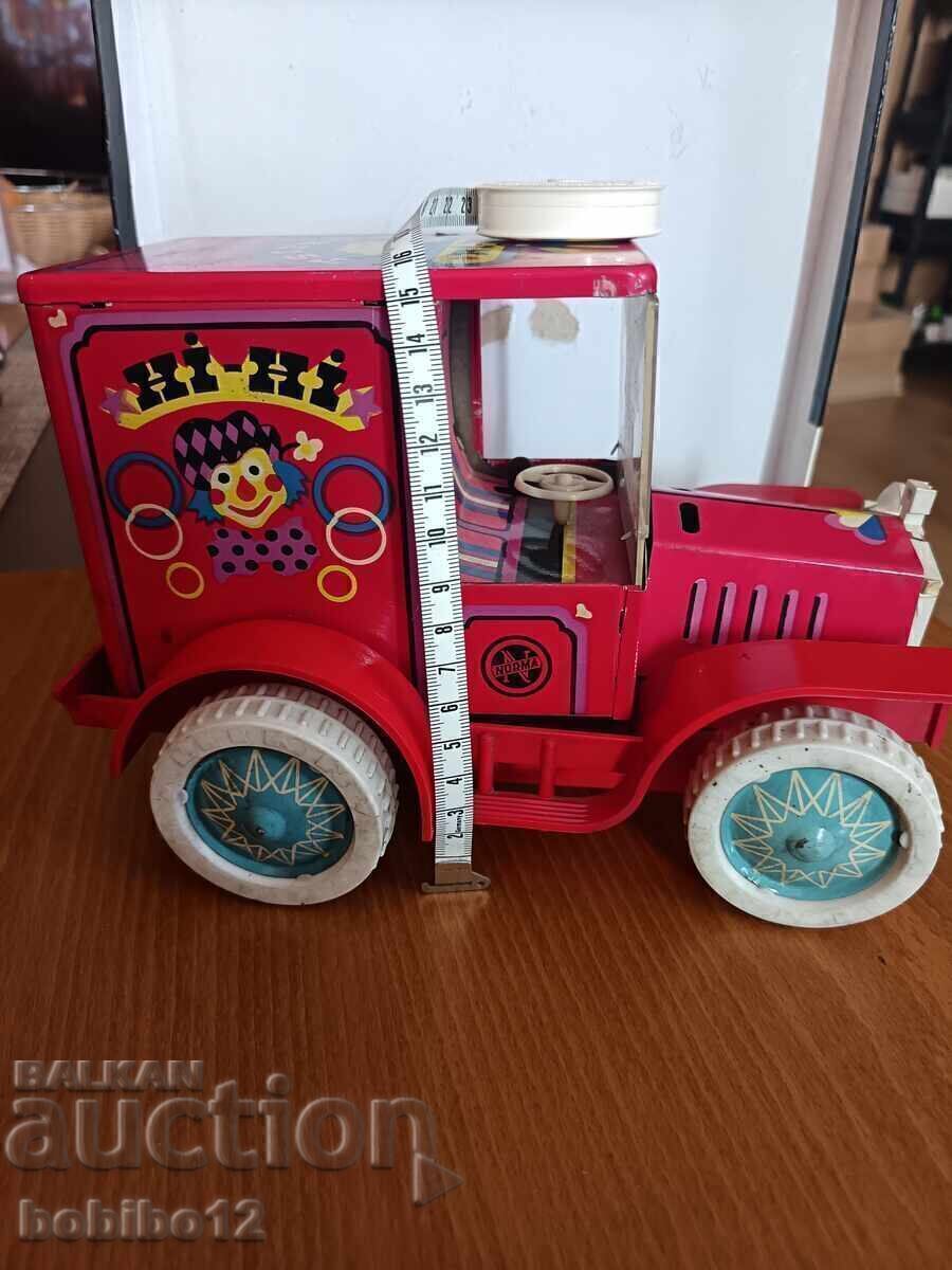 MAȘINĂ DE JUcăriE VINTAGE HI-HI CIRCUS TIN METAL Anii 1970 URSS - 7
