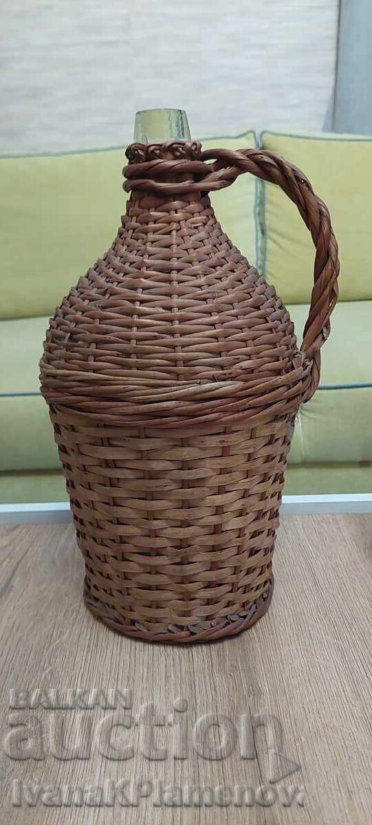 Vintage knitted damajana, excellent height 40cm with price 35.00 BGN | € 17.90