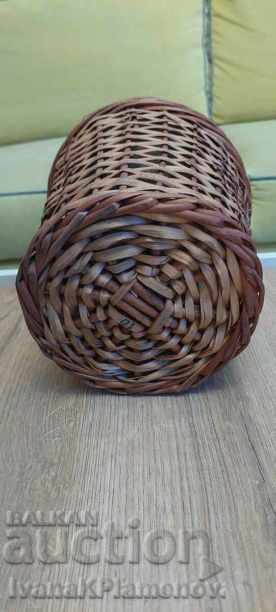 Vintage knitted damajana, excellent height 40cm - 5