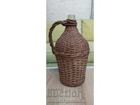 Damajana tricotat retro excelenta inaltime 40cm