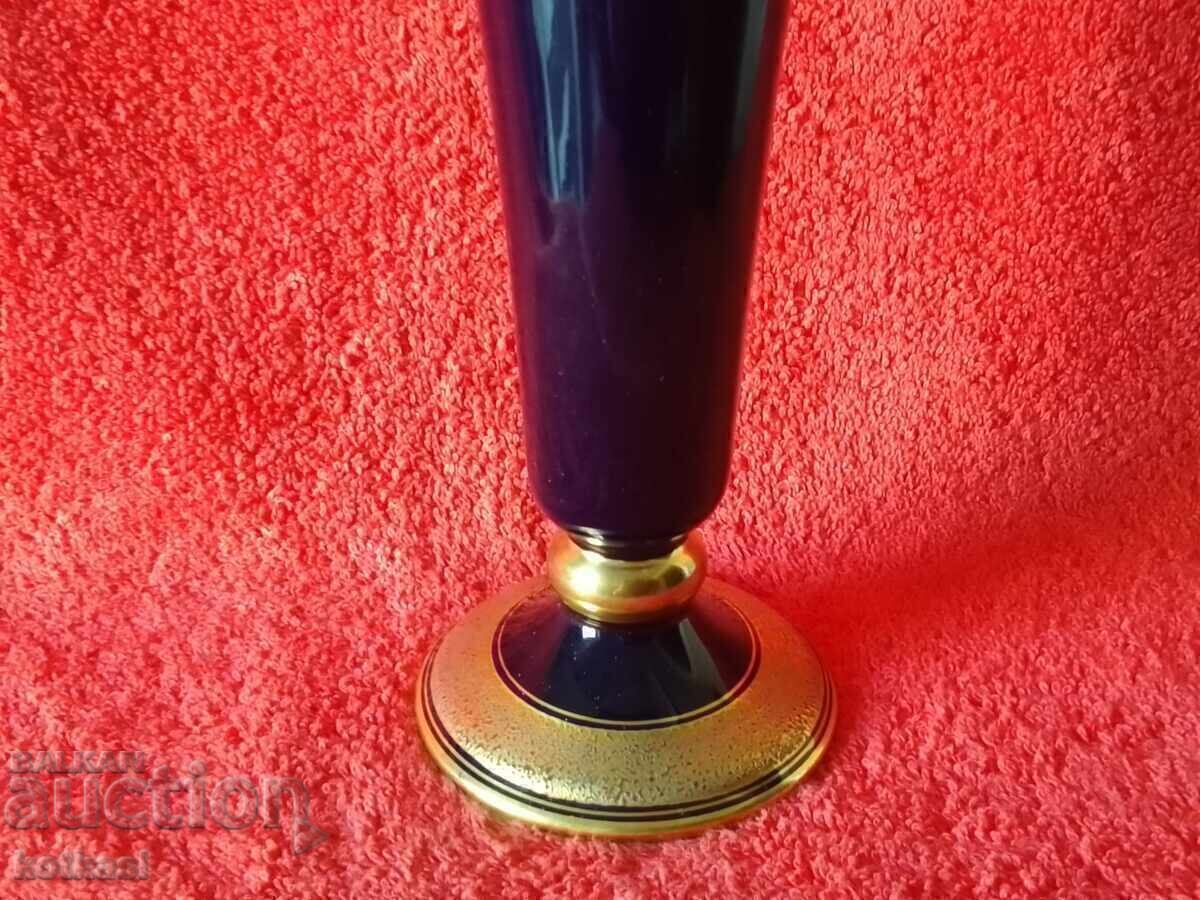 Old porcelain Vase Cobalt gilt Bavaria KRONEN BURGKUNST with price 135.50 BGN | € 69.28