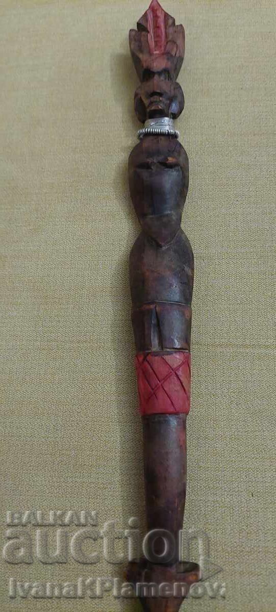 Livrarea Sculptură în lemn Africa pentru colecționari 60cm