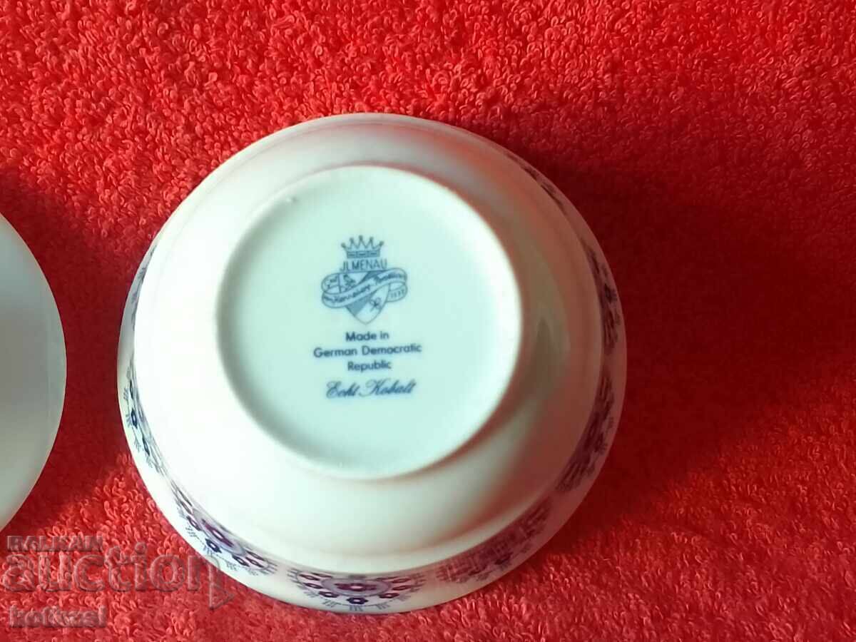 Vechi vas din portelan vas pentru zahar Cobalt GDR JLMENAU GERMANIA - 5 Vechi vas din portelan vas pentru zahar Cobalt GDR JLMENAU GERMANIA - 5
