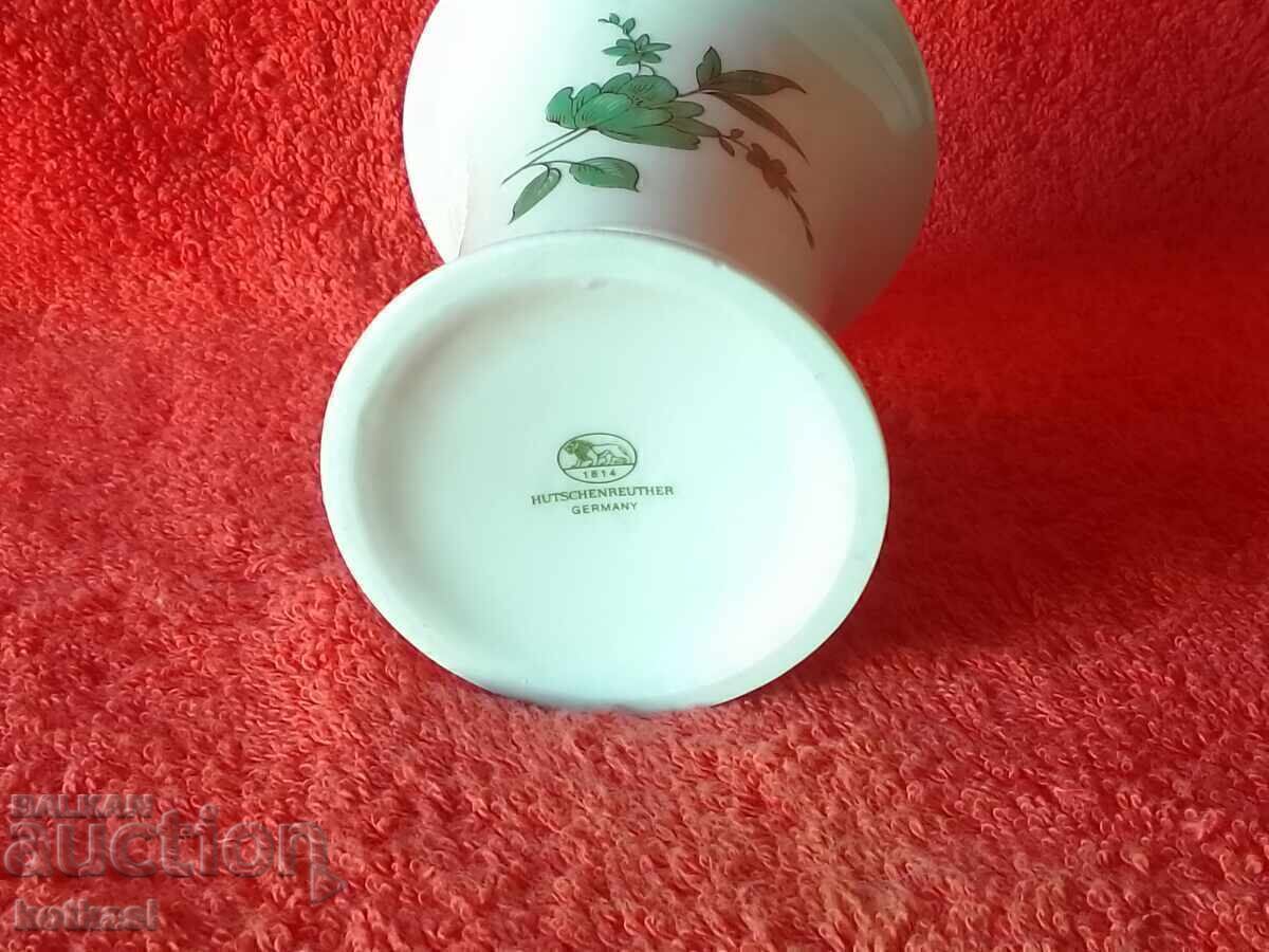 Old porcelain vase Hutschenreuther Germany flowers gilding - 7 Old porcelain vase Hutschenreuther Germany flowers gilding - 7