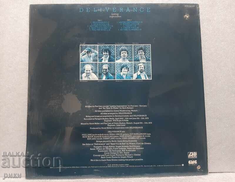 Deliverance ‎– Lasting Impressions 1978 with price 45.00 BGN | € 23.01