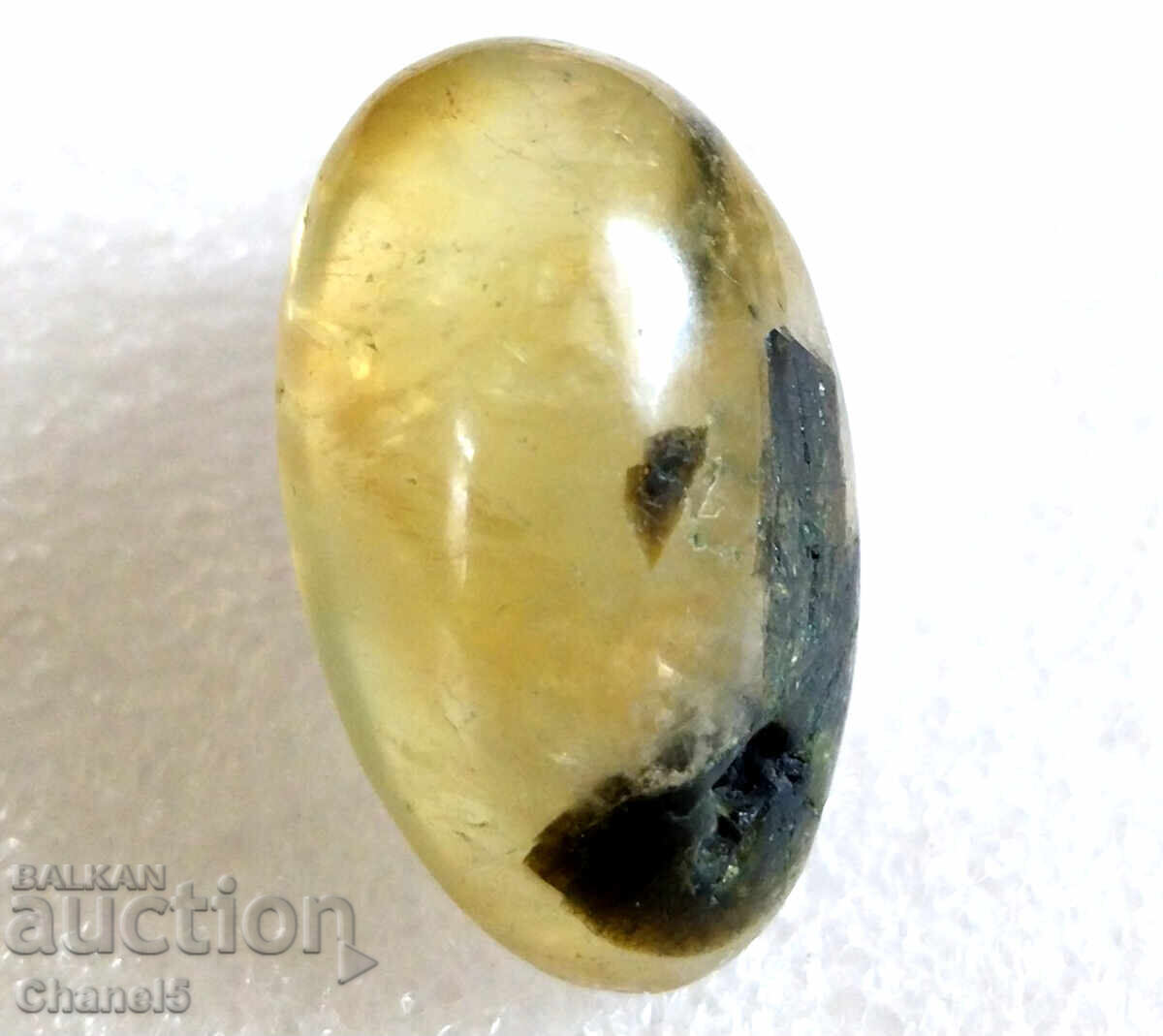 NATURAL PRENHITE WITH TOURMALINE AND EPIDOT - 46.20 ct - (150) - 7 NATURAL PRENHITE WITH TOURMALINE AND EPIDOT - 46.20 ct - (150) - 7