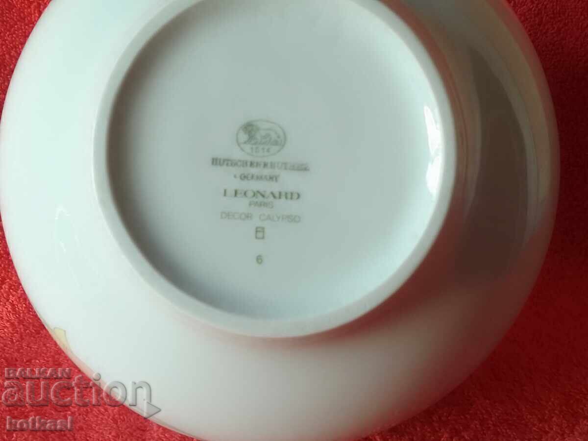 Vaza veche de portelan Hutschenreuther semnata LEONARD PARIS - 7 Vaza veche de portelan Hutschenreuther semnata LEONARD PARIS - 7