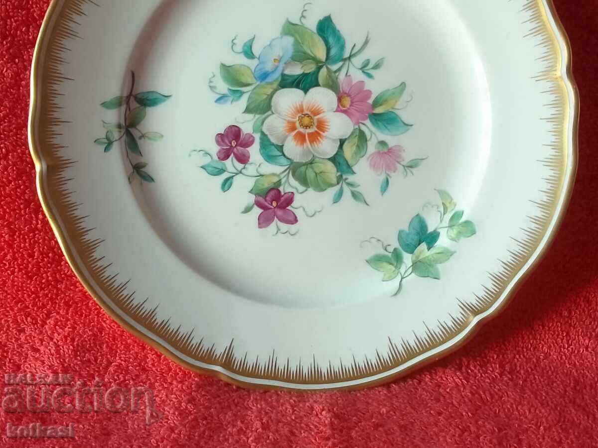 Porcelain plate Royal Manufactory KPM Berlin gilding flowers with price 265.50 BGN | € 135.75