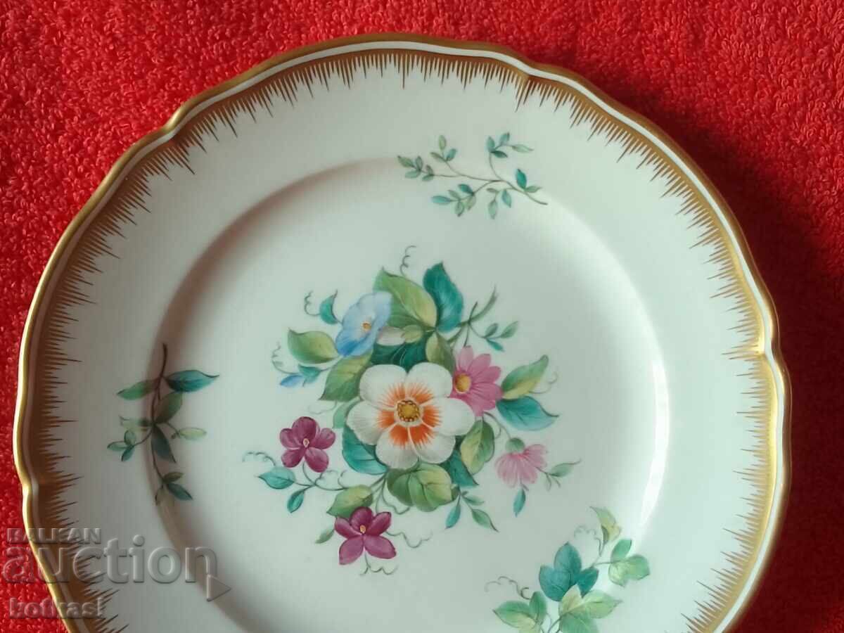 Auction  Porcelain plate Royal Manufactory KPM Berlin gilding flowers