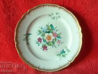 Porcelain plate Royal Manufactory KPM Berlin gilding flowers