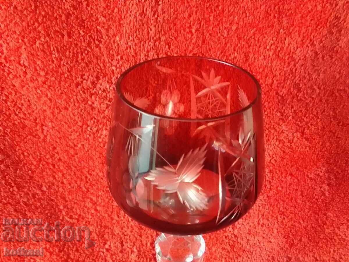 Delivery of Old colored solid crystal glass Germany