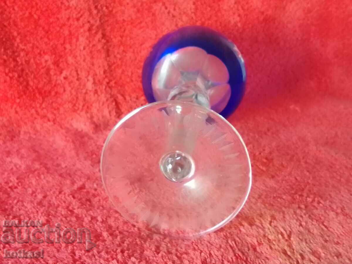 Old colored solid crystal glass Germany - 7 Old colored solid crystal glass Germany - 7