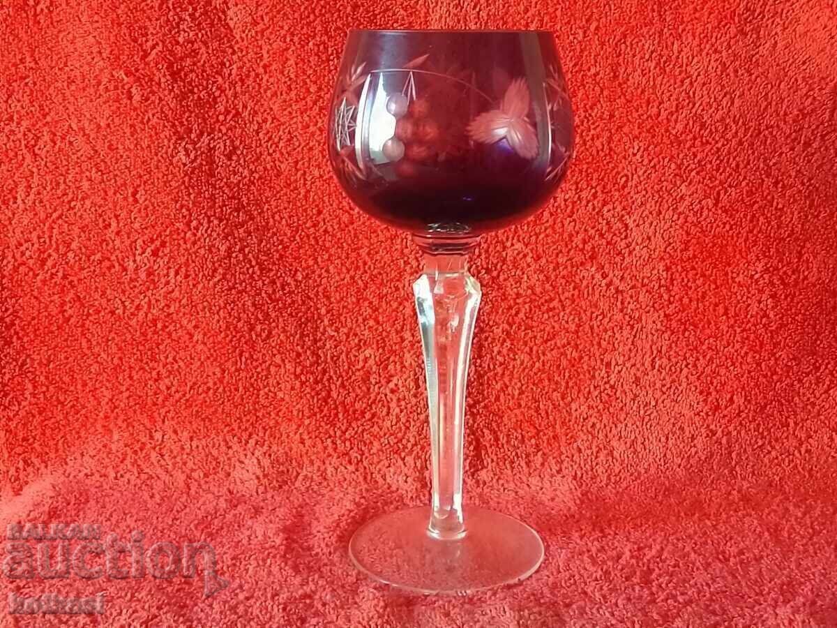 Sticlă de cristal masiv colorată veche Germania cu preț € 18.00 | 35.20 BGN Sticlă de cristal masiv colorată veche Germania cu preț € 18.00 | 35.20 BGN