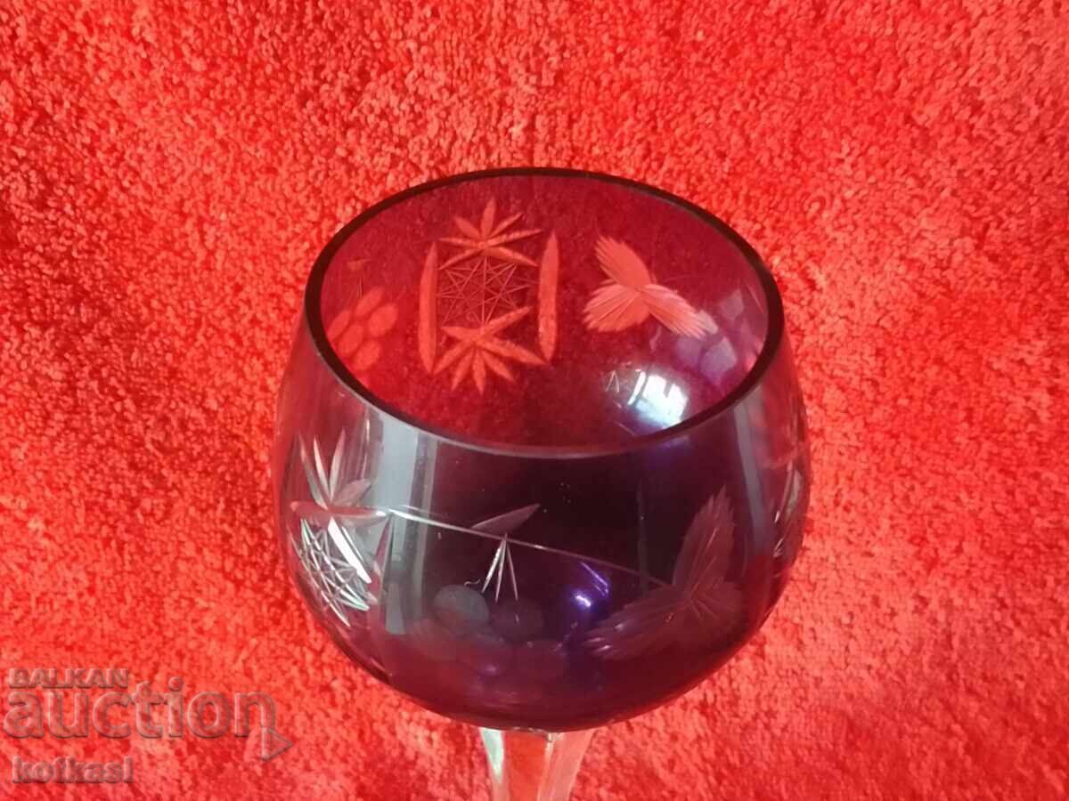 Delivery of Old colored solid crystal glass Germany