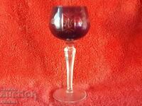 Old colored solid crystal glass Germany