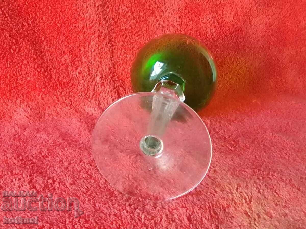 Old colored solid crystal glass Germany - 7 Old colored solid crystal glass Germany - 7