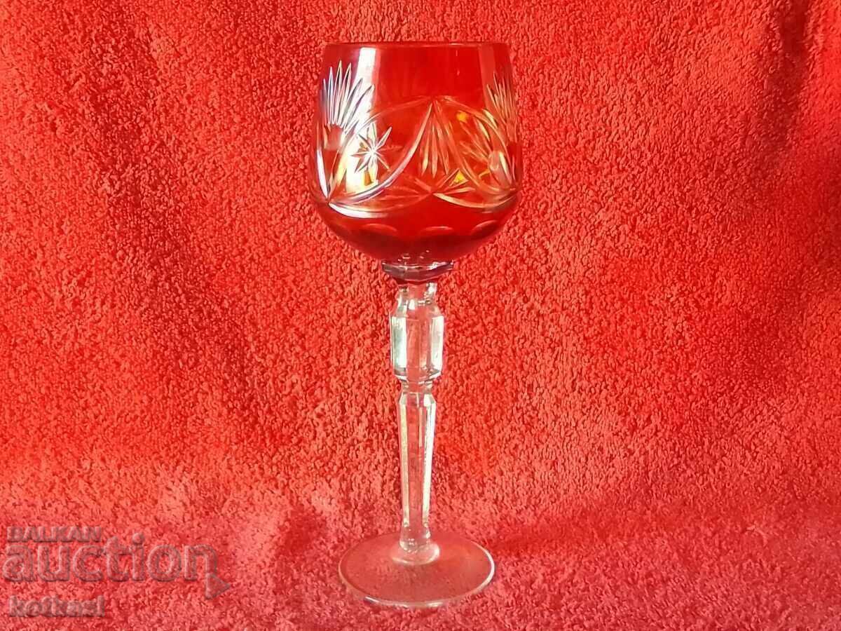 Sticlă de cristal masiv colorată veche Germania cu preț € 28.00 | 54.76 BGN Sticlă de cristal masiv colorată veche Germania cu preț € 28.00 | 54.76 BGN