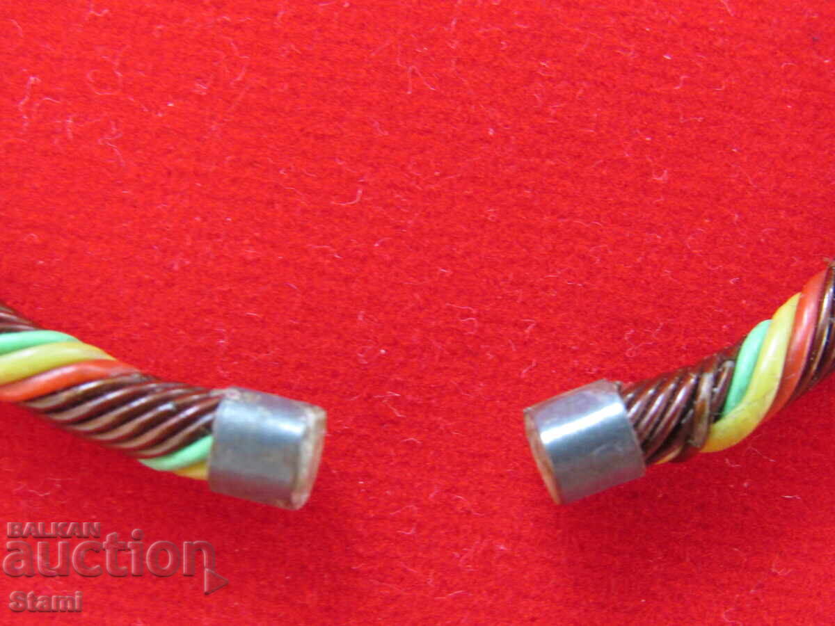 Auction Copper bracelet with pink, new price Auction Copper bracelet with pink, new price