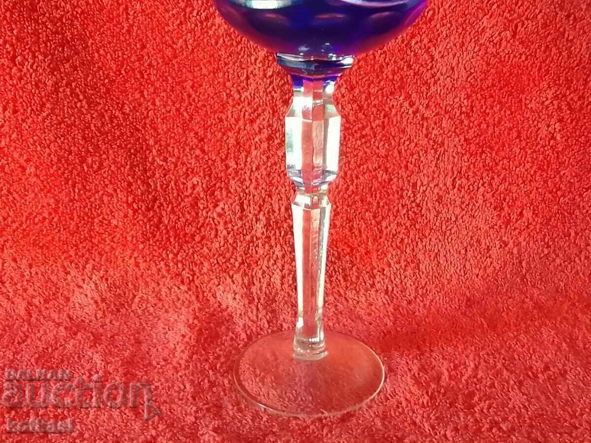 Auction Old colored solid crystal glass Germany Auction Old colored solid crystal glass Germany