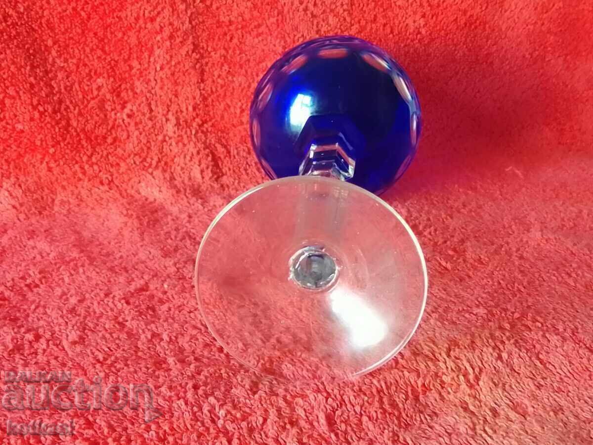 Old colored solid crystal glass Germany - 7 Old colored solid crystal glass Germany - 7