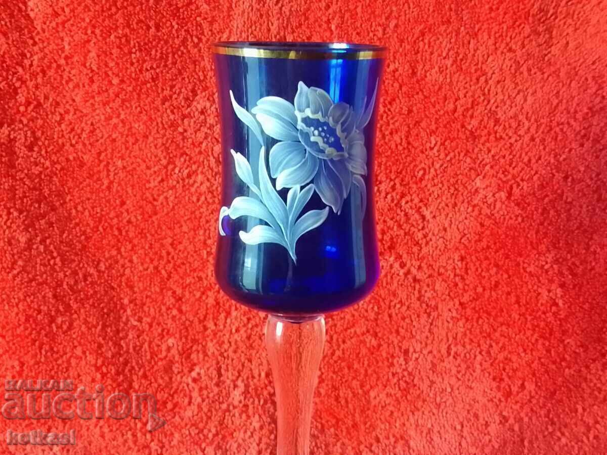 Стара цветна масивна кристална чаша Германия ръчно украсена с цена € 18.00 | 35.20 лв. Стара цветна масивна кристална чаша Германия ръчно украсена с цена € 18.00 | 35.20 лв.