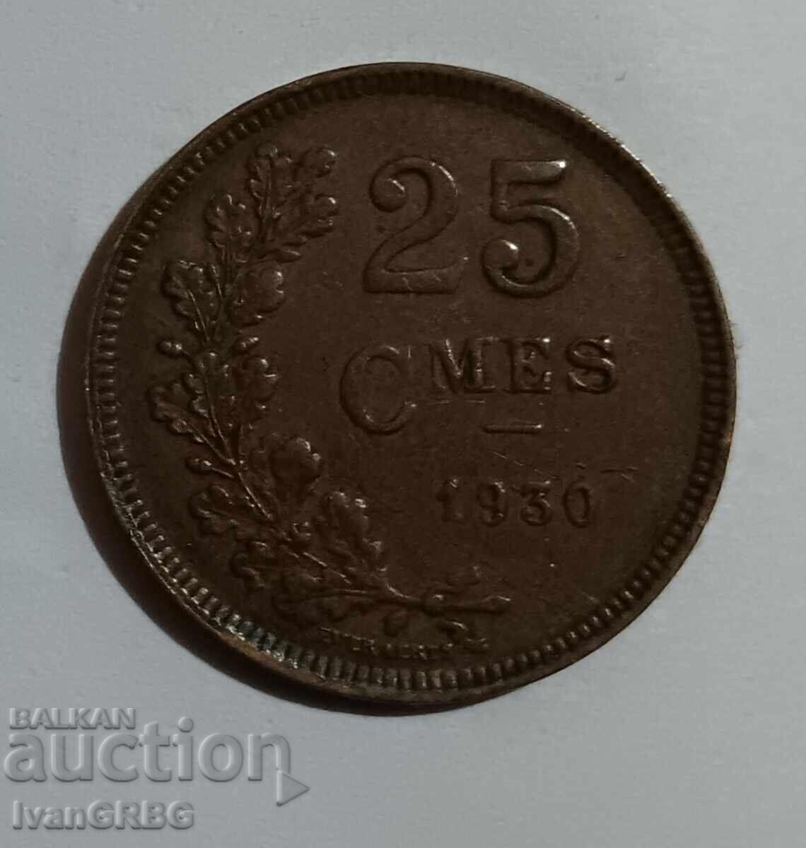 25 centimes Luxembourg 25 centimes 1930 Luxembourg with price 10.00 BGN | € 5.11 25 centimes Luxembourg 25 centimes 1930 Luxembourg with price 10.00 BGN | € 5.11