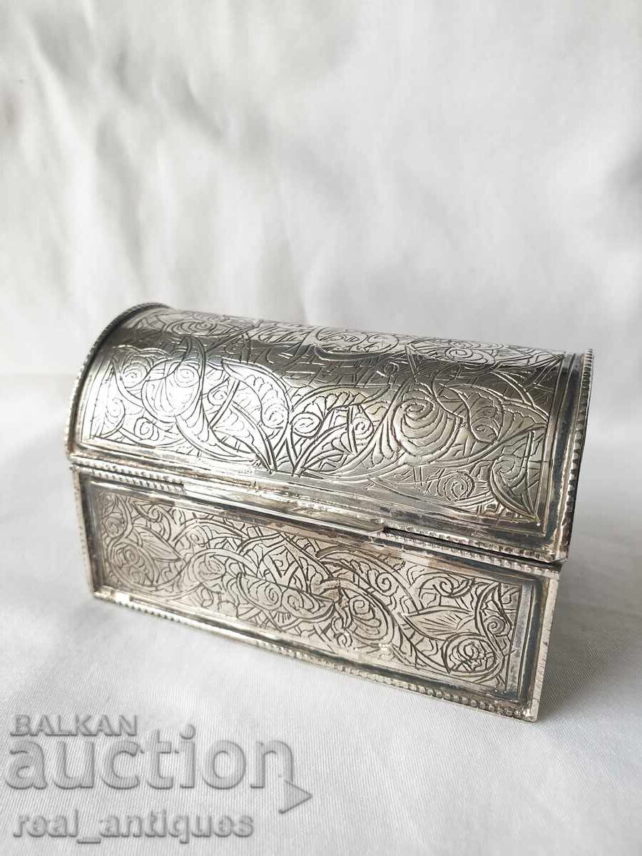 A silver box