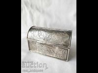 A silver box