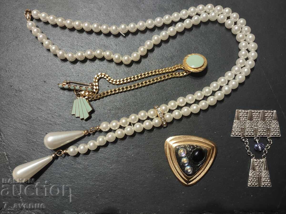 Auction Necklace, jewelry, brooch 2 pieces, all old goodies, 12/24/24 Auction Necklace, jewelry, brooch 2 pieces, all old goodies, 12/24/24