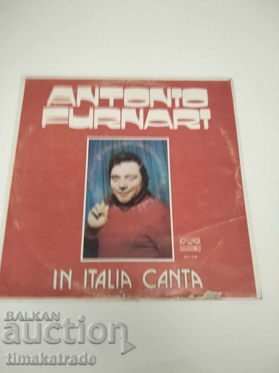 Placa VTA 2116 Antonio Furnari. „In Italia canta”