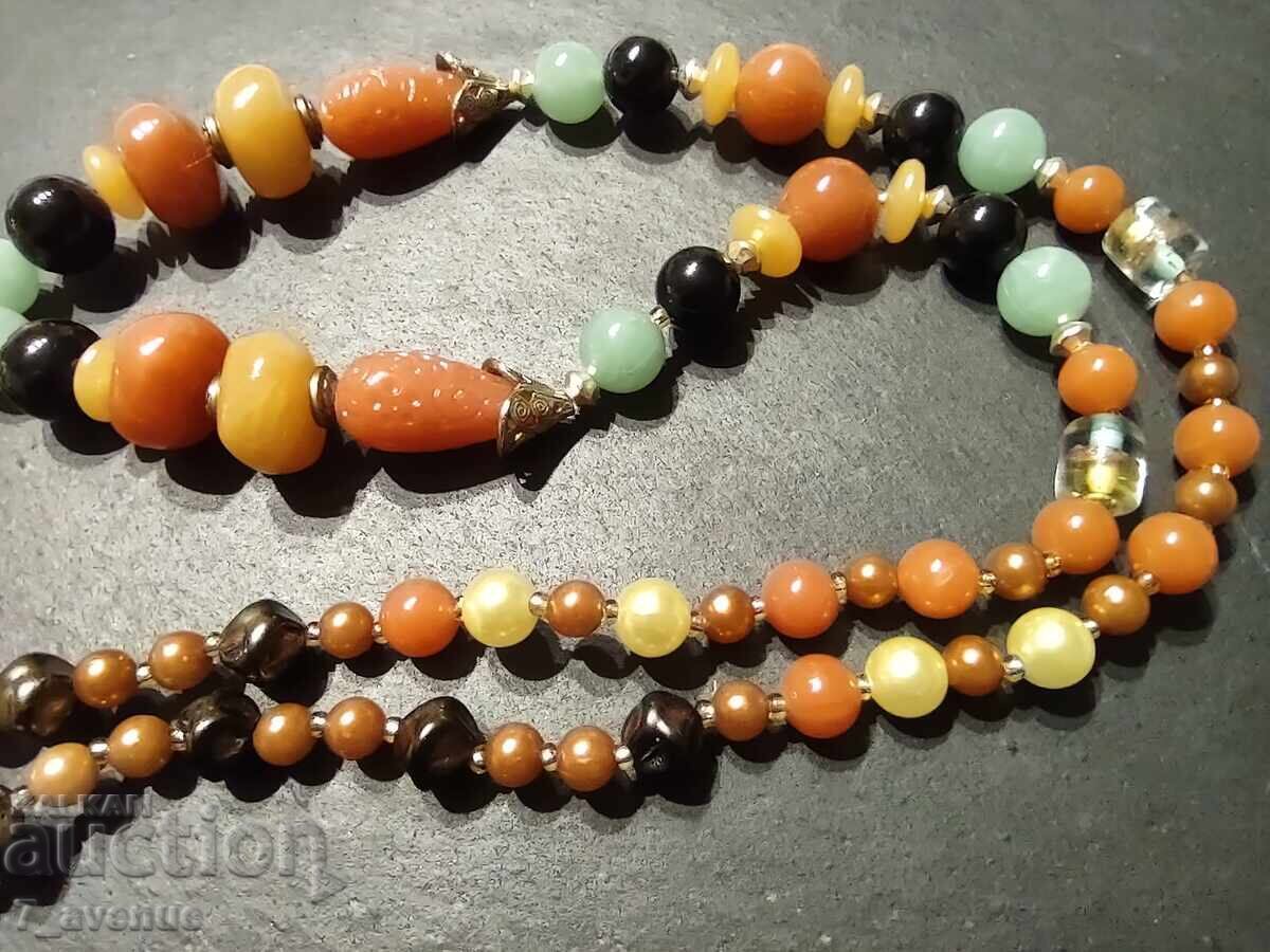 Auction Necklace jewelry long necklace with Katalin, ethnic 24.12.24 Auction Necklace jewelry long necklace with Katalin, ethnic 24.12.24