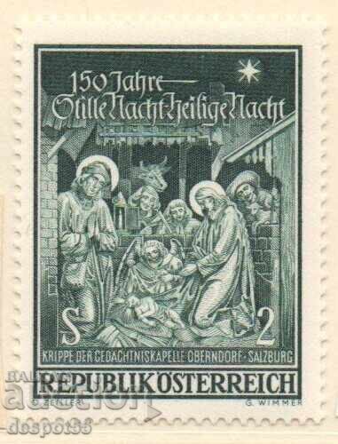 1968. Austria. 150th anniversary of the song "Silent Night, Holy Night".