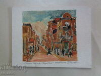 Petar Nenov - monotype "Old Sofia", street Pirotska