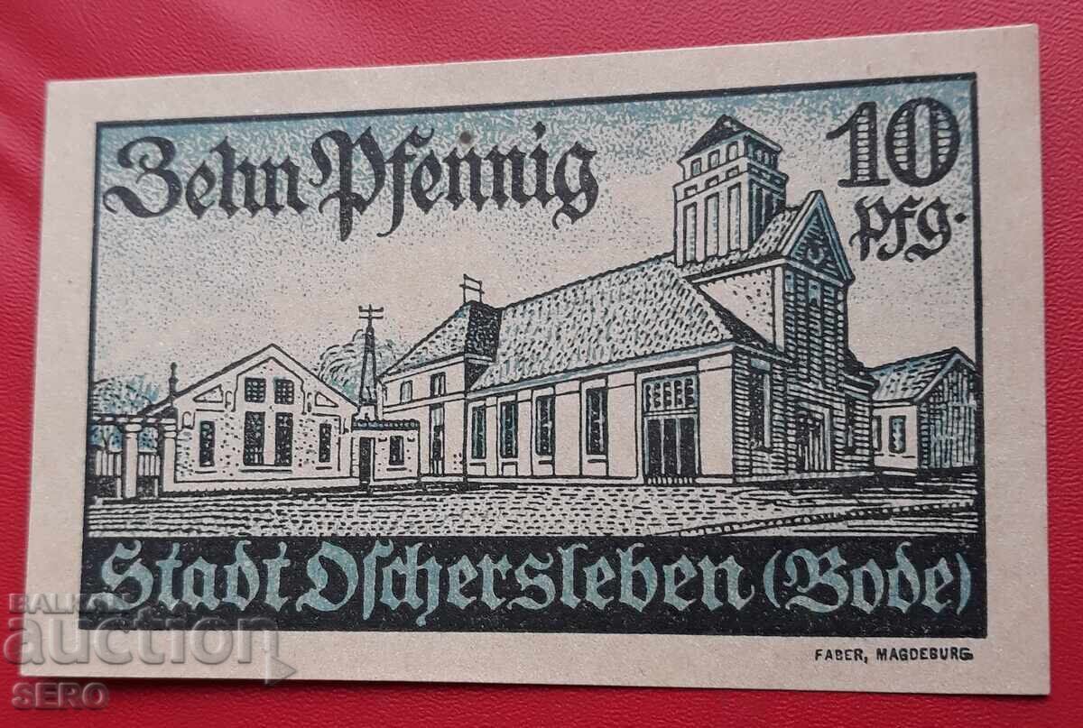 Banknote-Germany-Saxony-Aschersleben-10 pfennig 1921