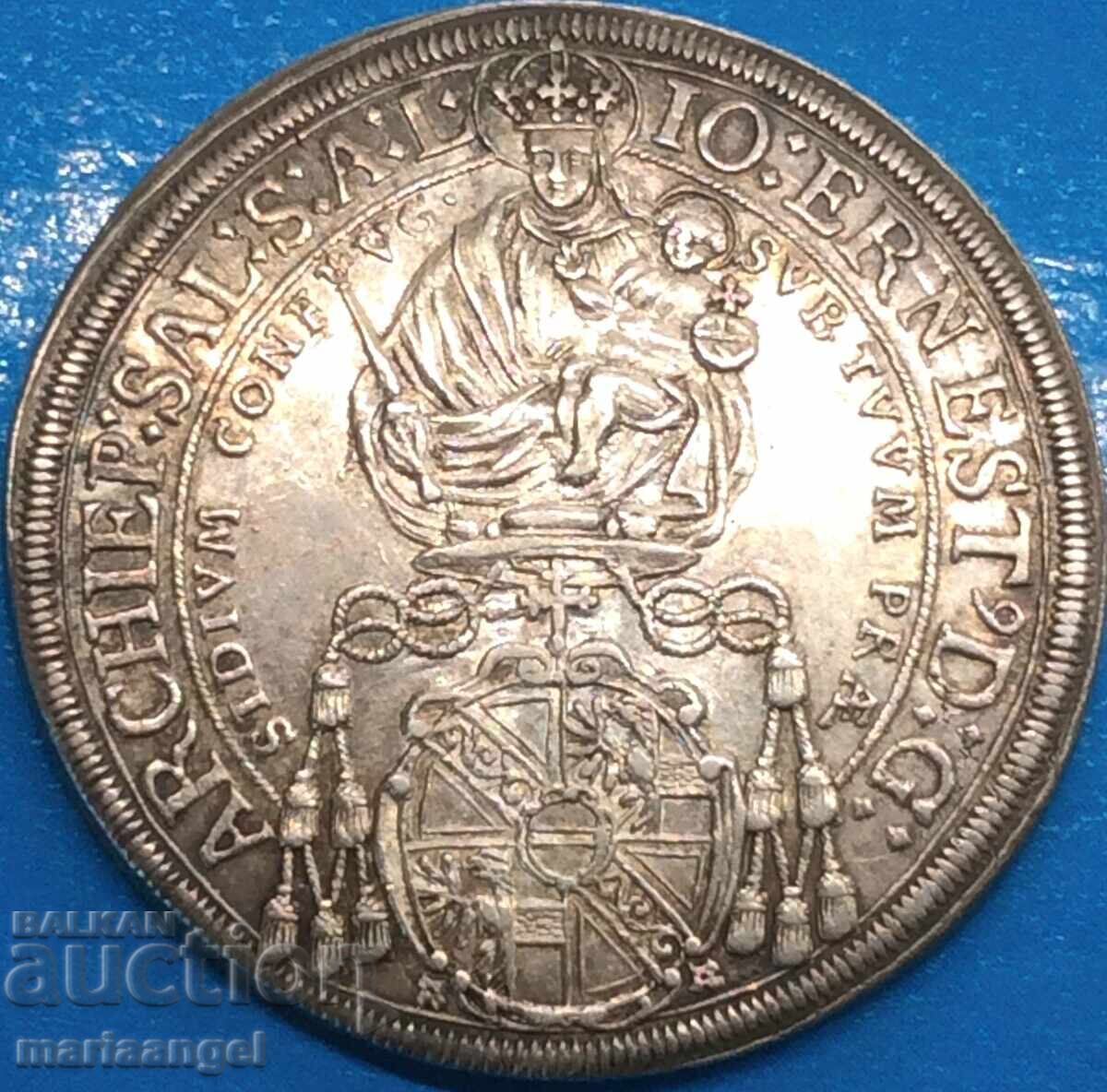 Thaler 1690 Austria Salzburg Contele Johann Ernst 29,08g argint