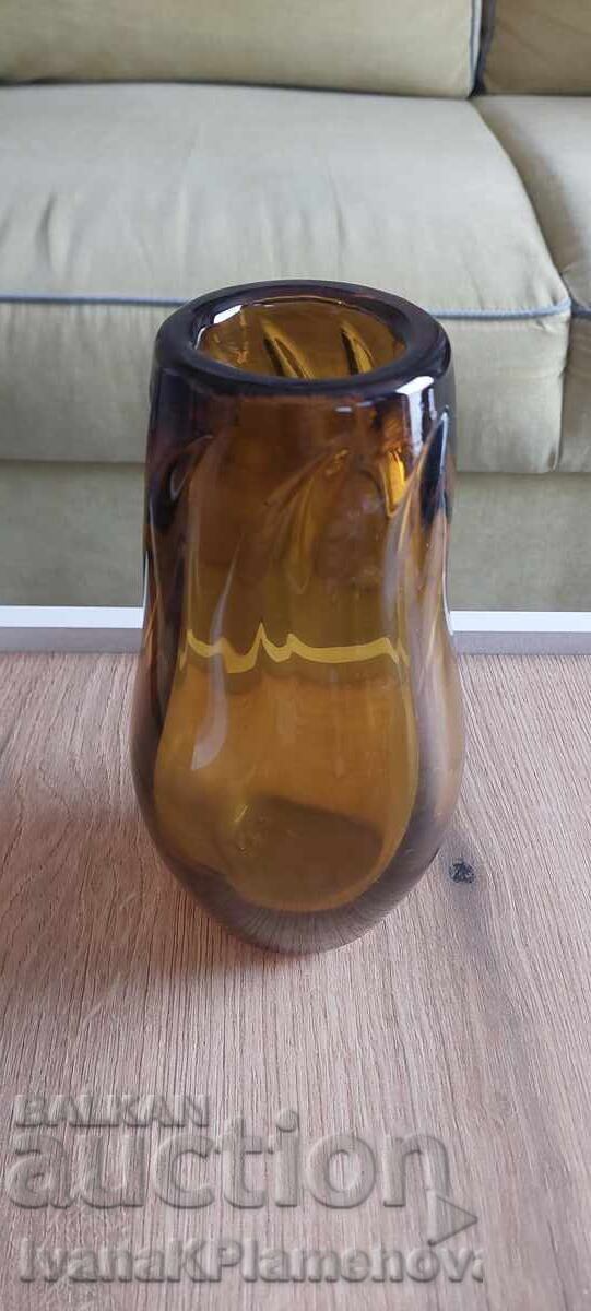 Vintage glass vase for collectors 22cm - 5 Vintage glass vase for collectors 22cm - 5