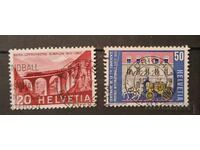 Switzerland 1963 Locomotives/Horses/Buildings Stamp