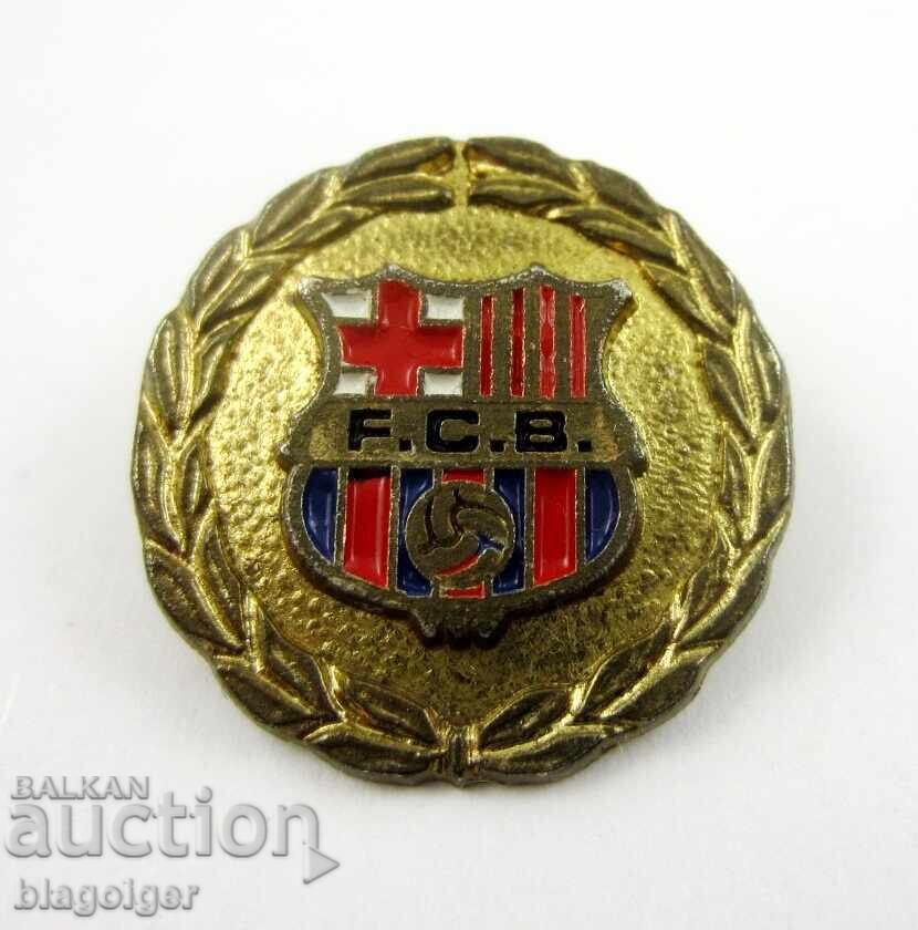 Rare sign-Old badge-Barcelona Spain-Football