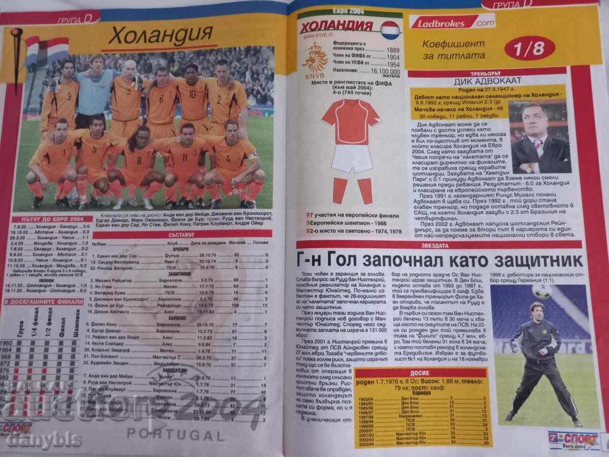 Delivery of Football - Euro 2004 Magazine Delivery of Football - Euro 2004 Magazine